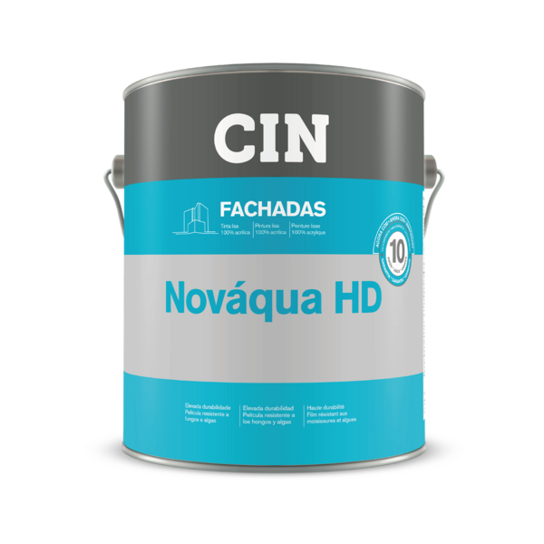 CIN Nováqua HD — Tinta Acrílica 100% para Fachadas e Exteriores, disponível em 1L, 5L e 15L - PIGMENTI