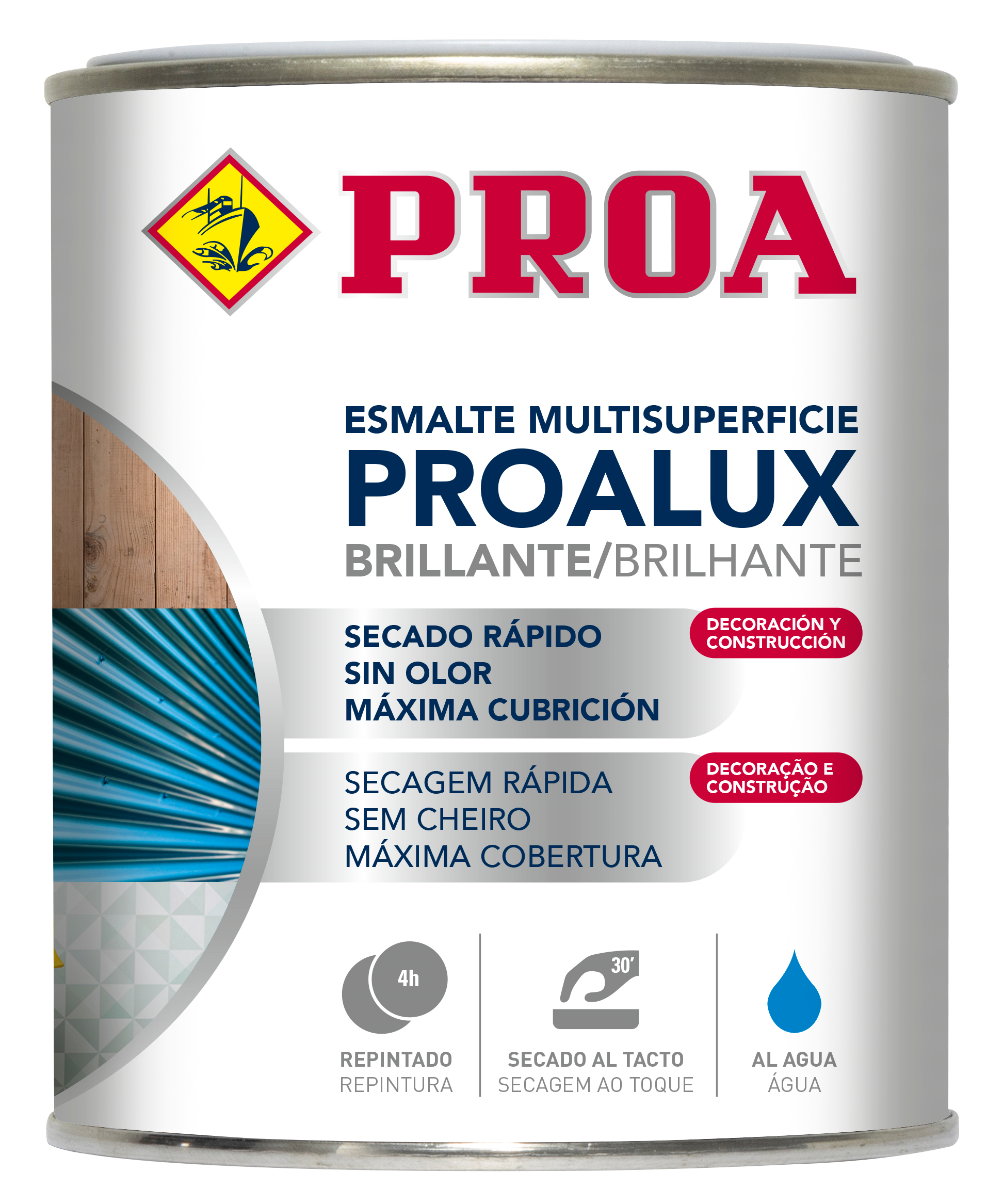 PROALUX — Esmalte Acrílico Multissuperfícies | Mate, Acetinado, Brilhante