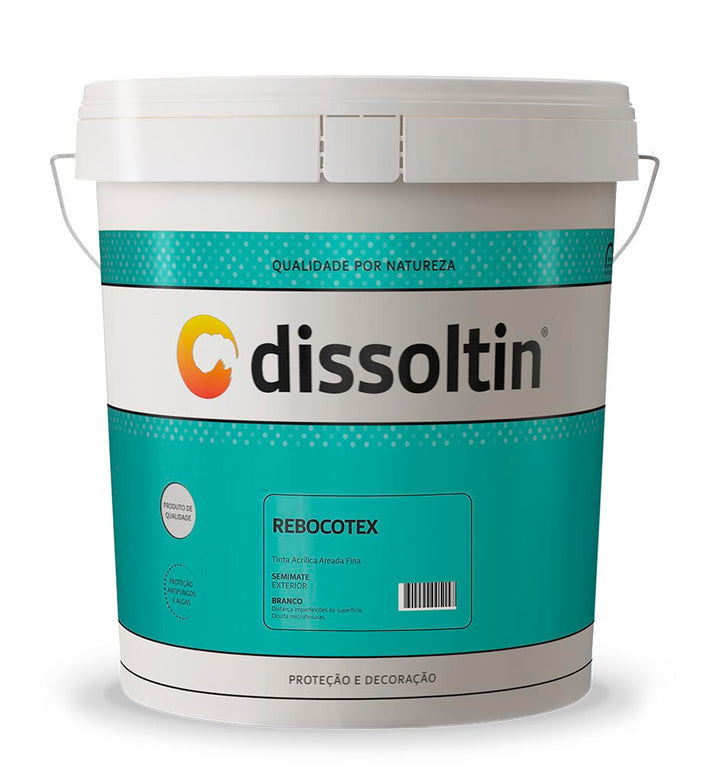 DISSOLTIN REBOCOTEX | Tinta Acrílica Areada Fina para Exteriores