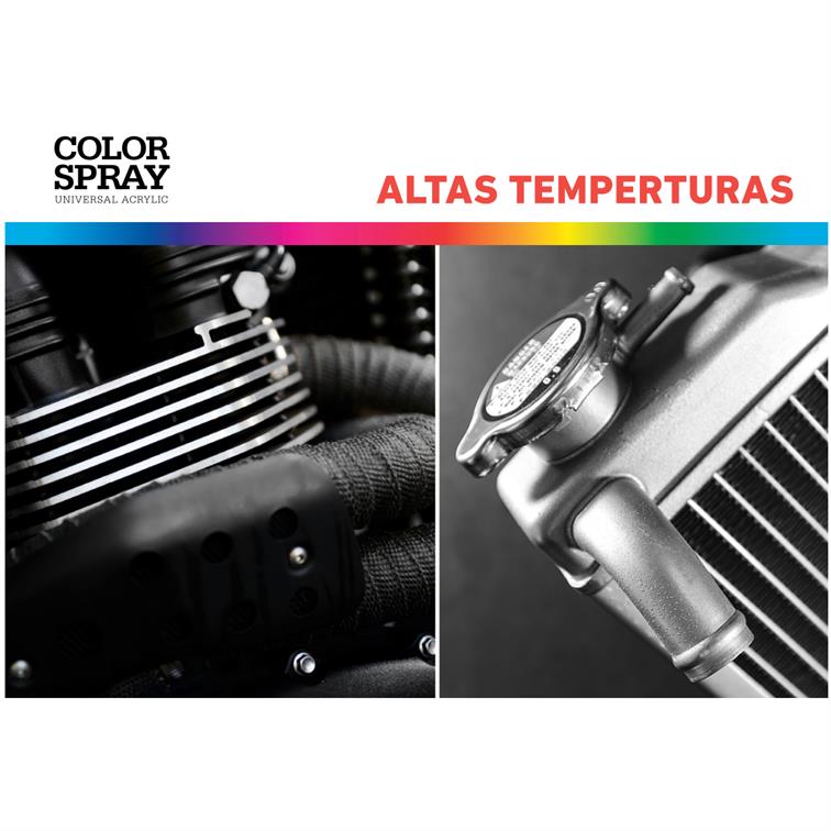 Soudal | Color Spray Alta Temperatura — Resistênte até 600°C