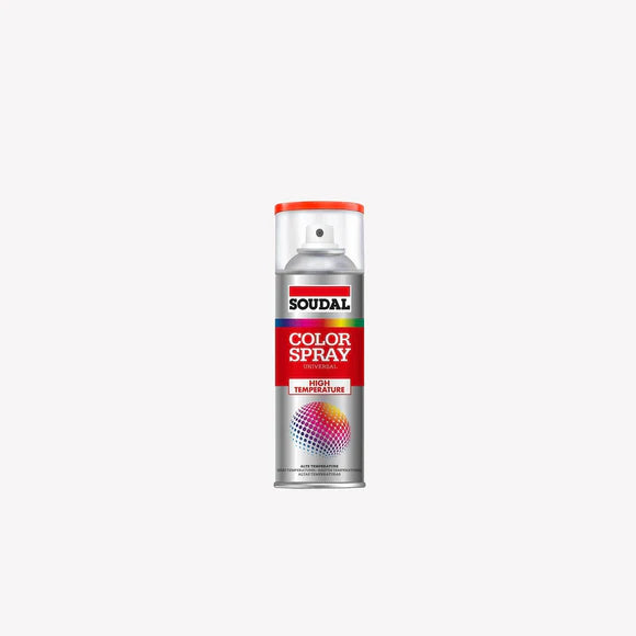 Soudal | Color Spray Alta Temperatura — Resistênte até 600°C