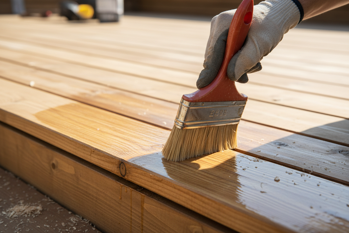 Aplicação WOOD DECOR em deck de madeira