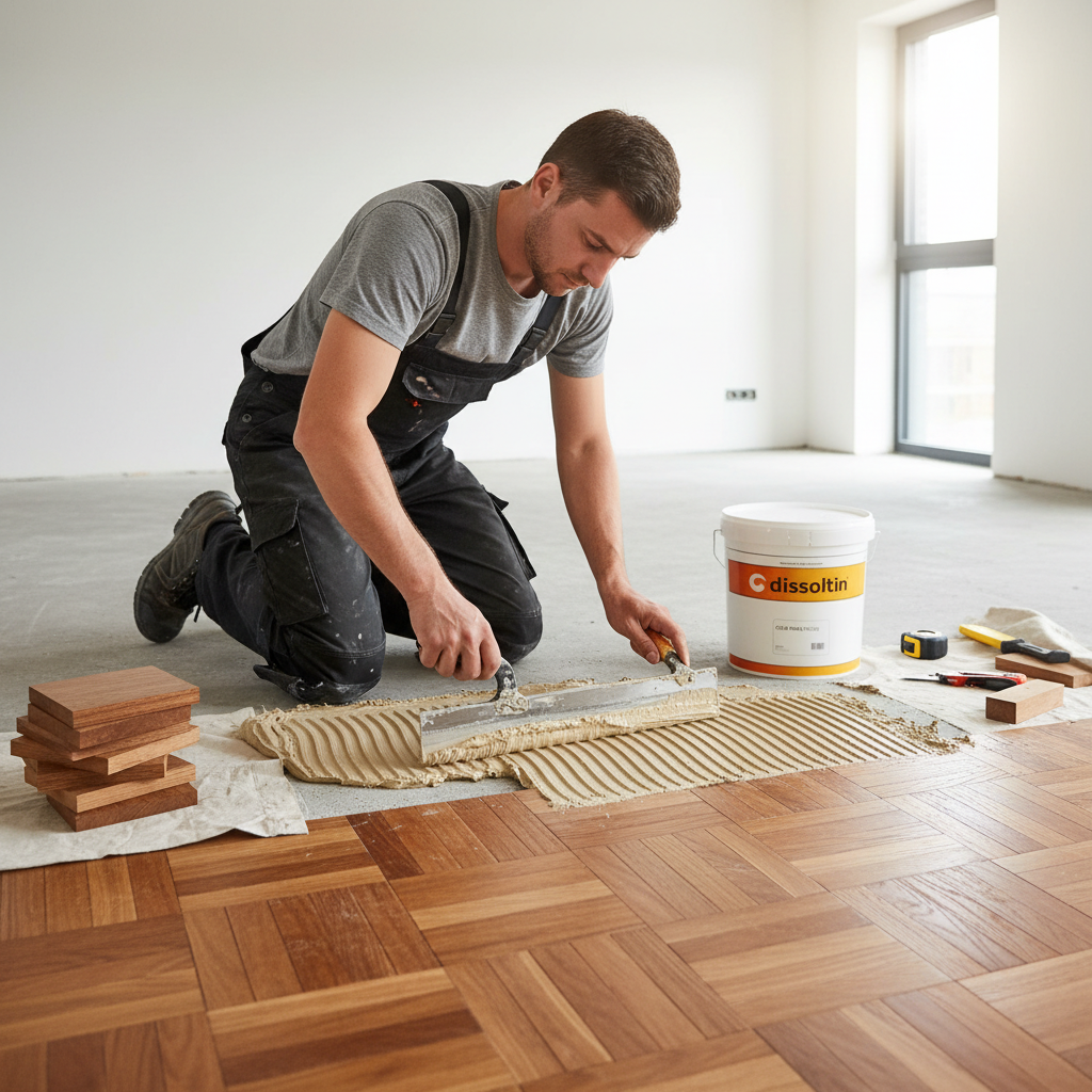 Instalação parquet espátula