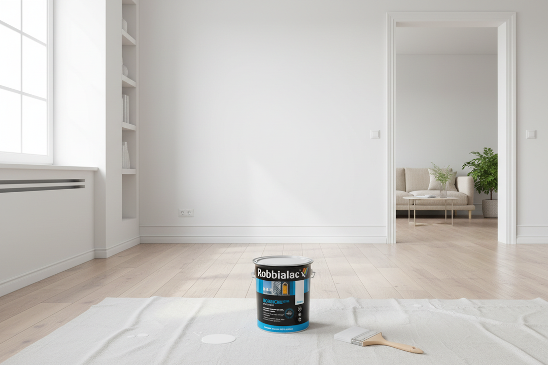 Interior moderno com acabamento acetinado Robbicril Ultra
