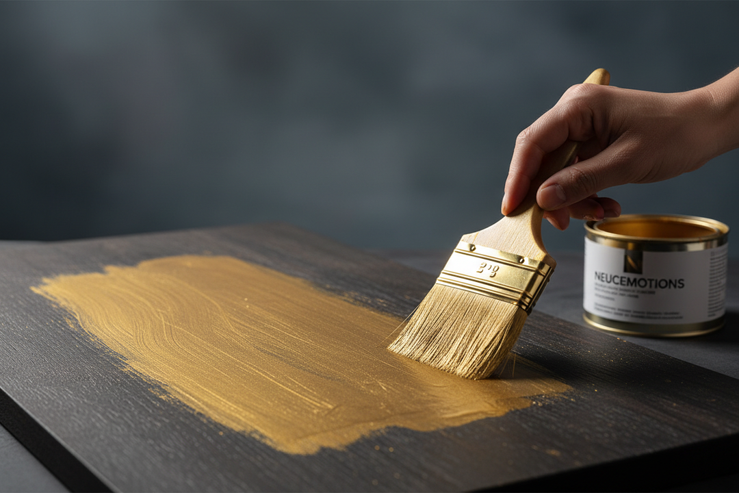 NEUCEMOTIONS Gold on Wood