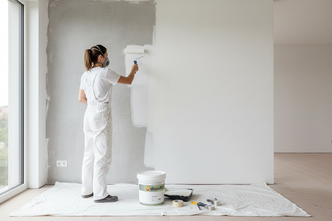 Primer Plus Dissoltin — aplicação em parede interior
