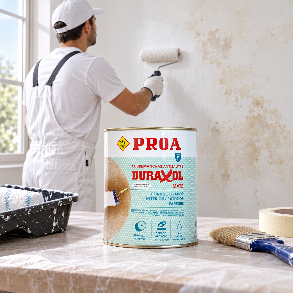 PROA Duraxol na preparação de parede interior
